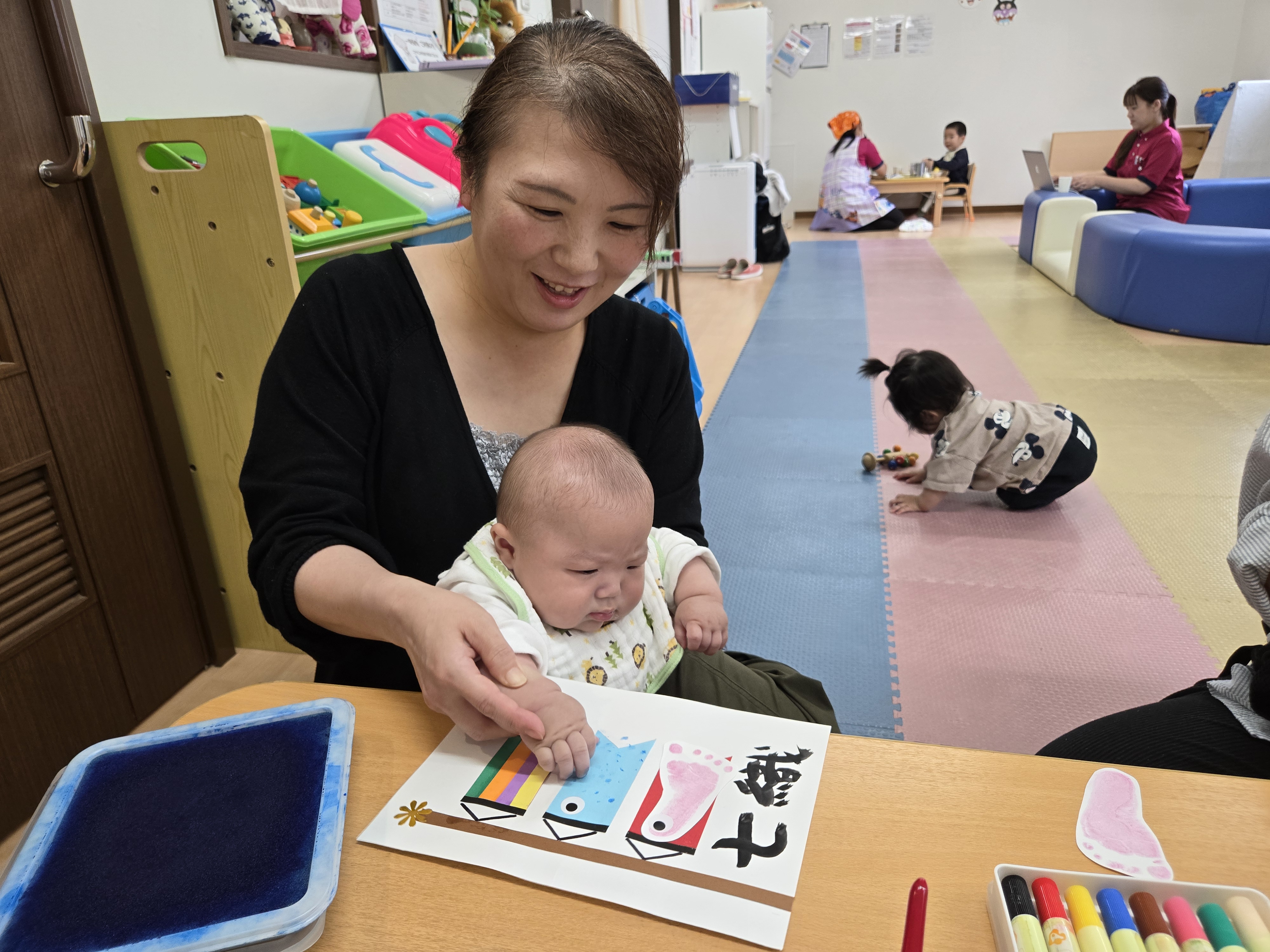 ４月制作(こいのぼり制作)