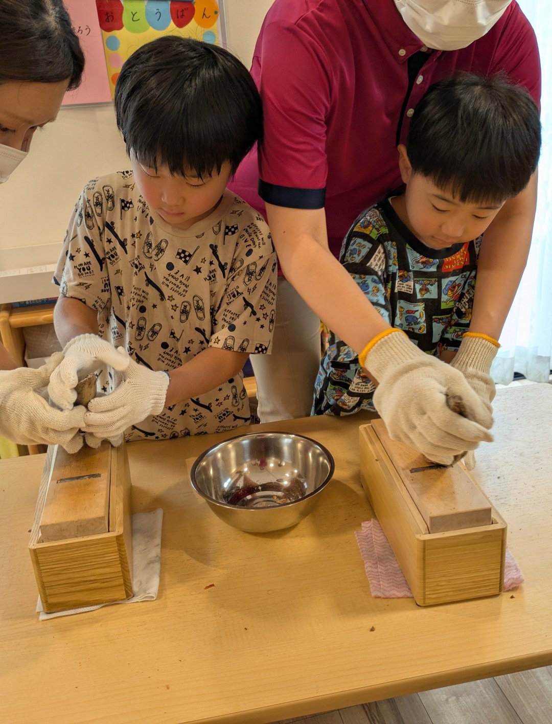 5歳児　だいち組　お出汁のおはなしの食育