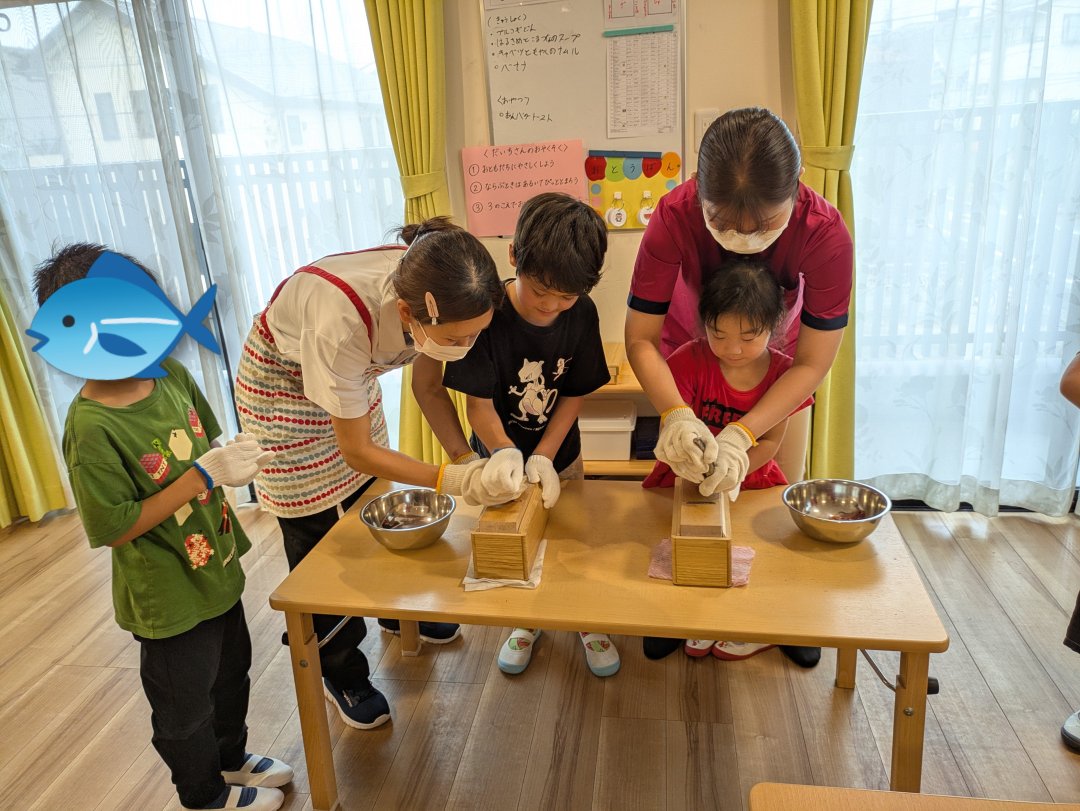 5歳児　だいち組　お出汁のおはなしの食育