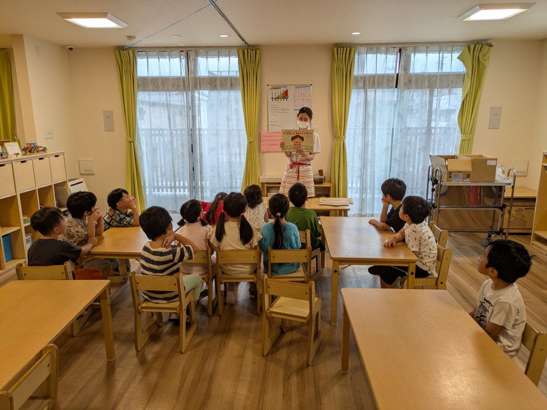 5歳児　だいち組　お出汁のおはなしの食育