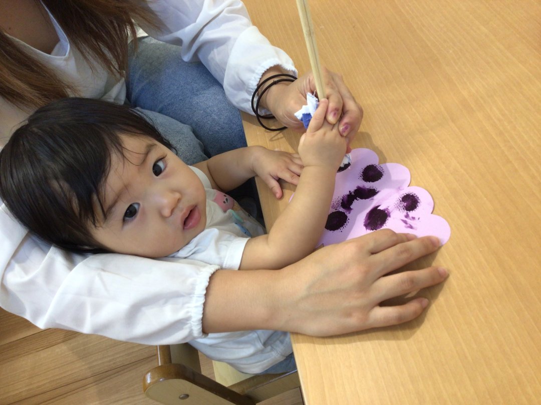 子育て広場　9月の製作の様子♪