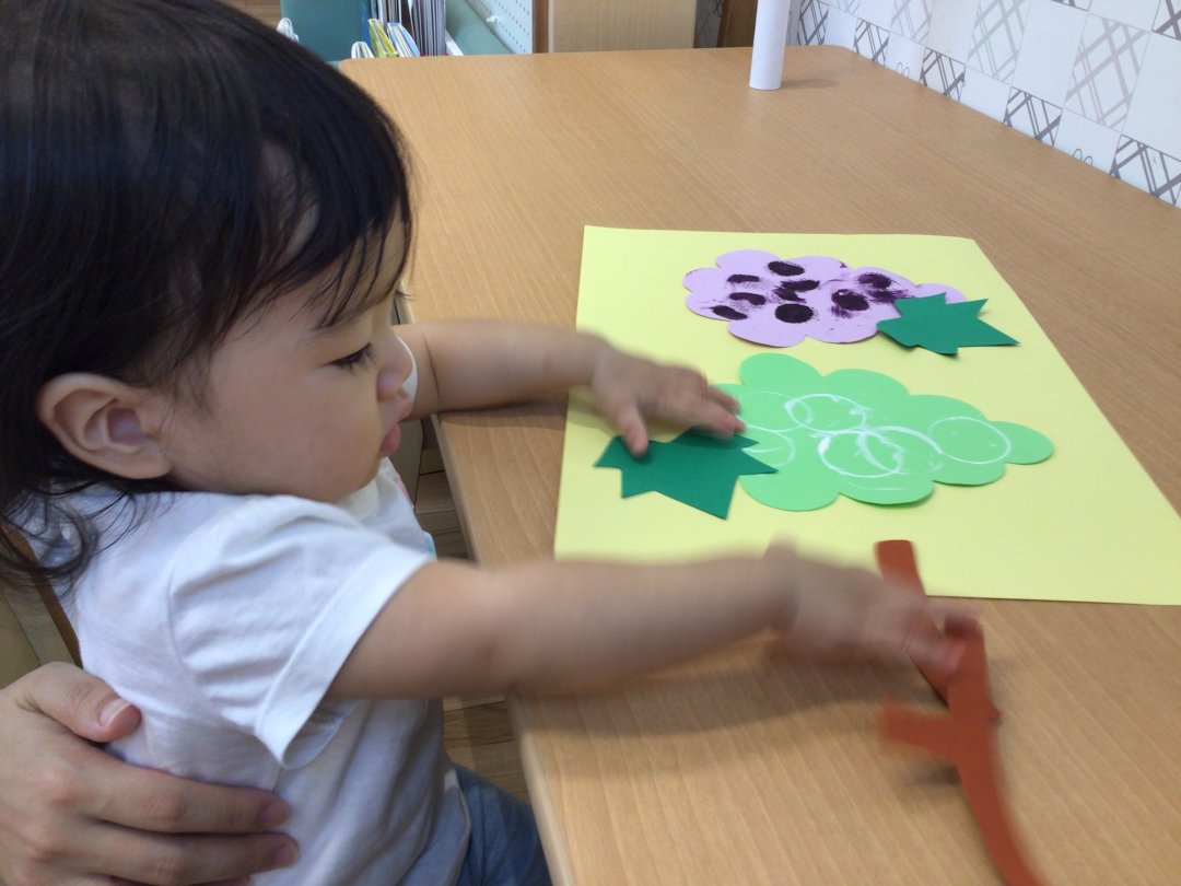 子育て広場　9月の製作の様子♪