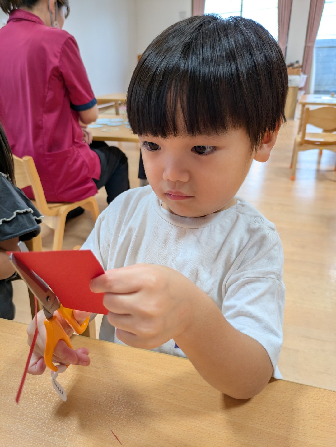 はさみにチャレンジ✂(ひなた組)