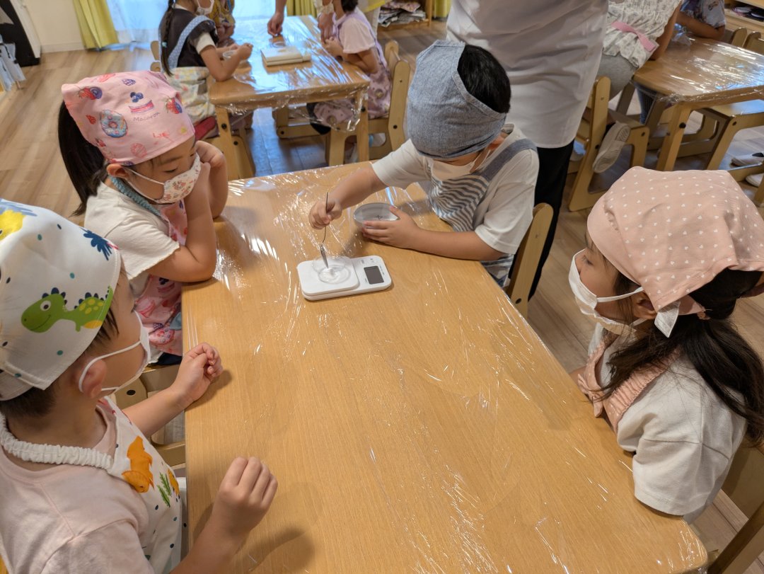 食育　5歳児　だいち組　肉まんづくり