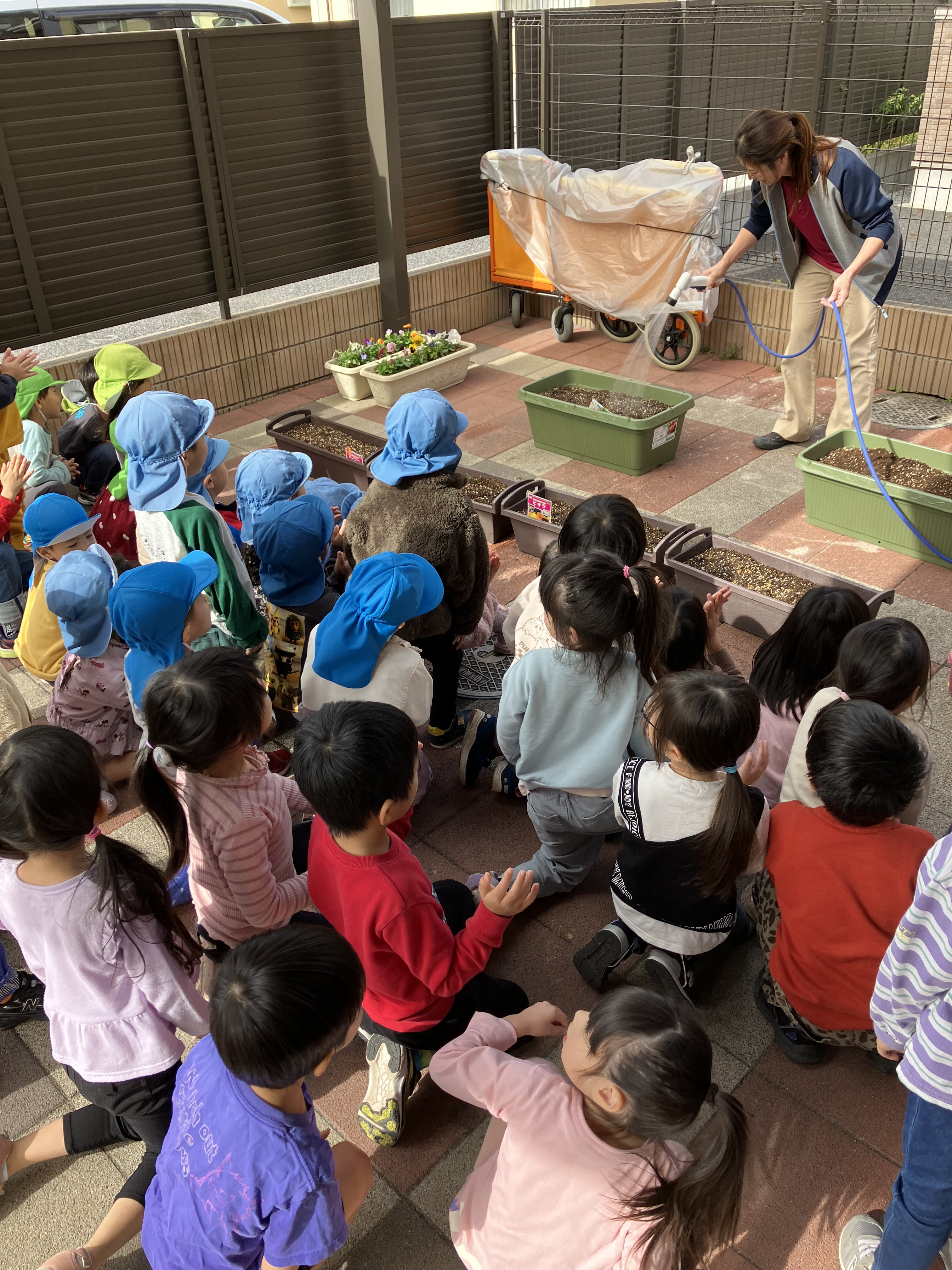 幼児クラス秋冬の栽培開始！！