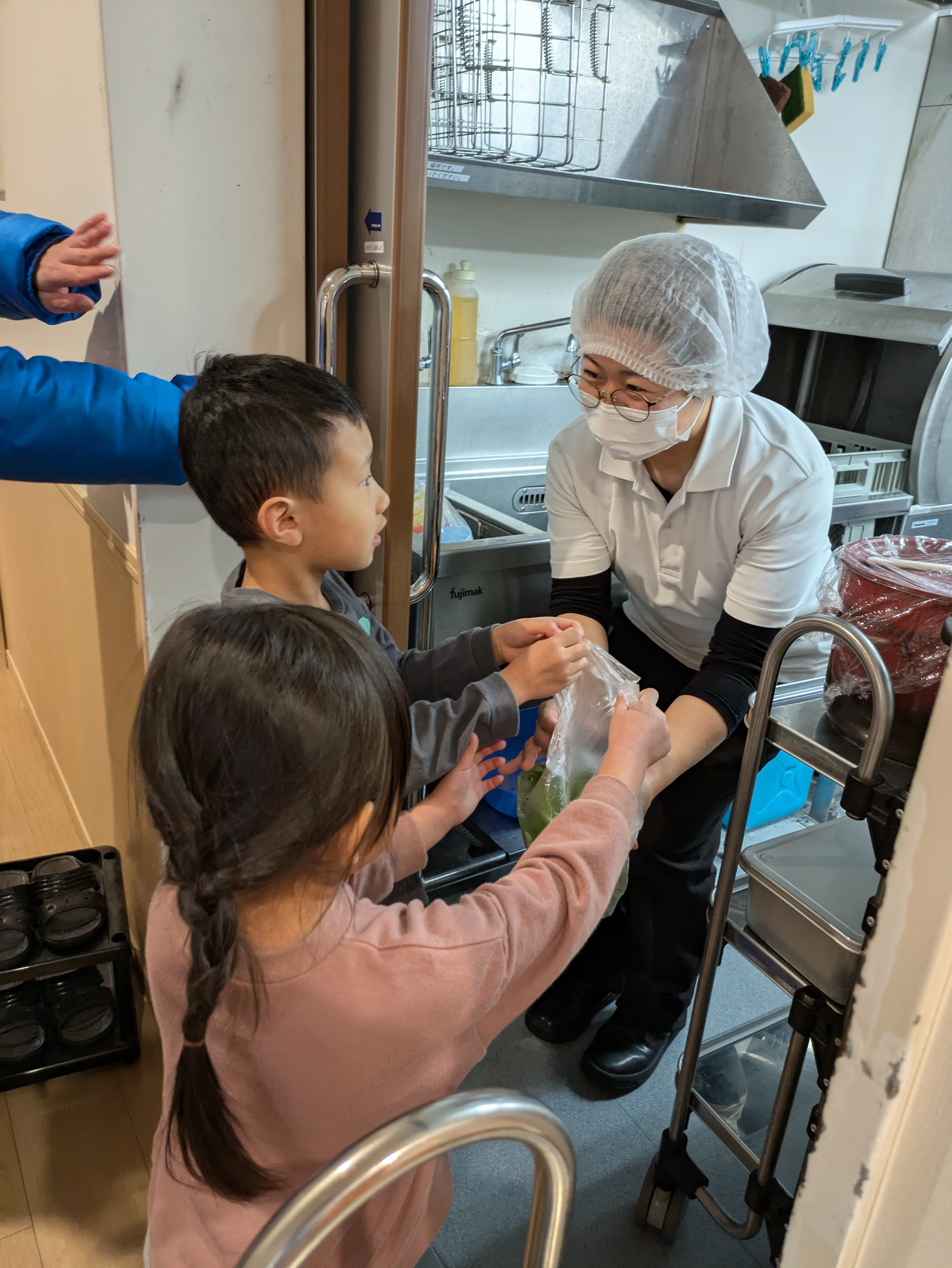 つむぎ組　だいち組　小松菜収穫！！